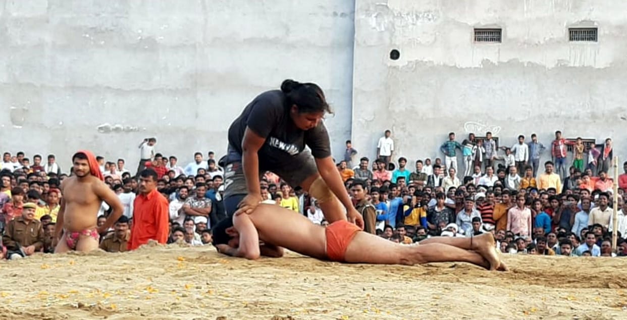 WREsling in kasganj