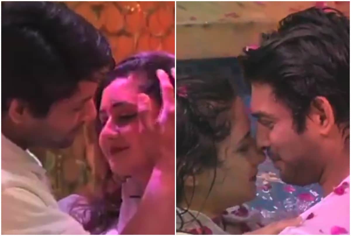 bigg boss 13 siddharth shukla and rashmi desai shoot romantic scene user reactions