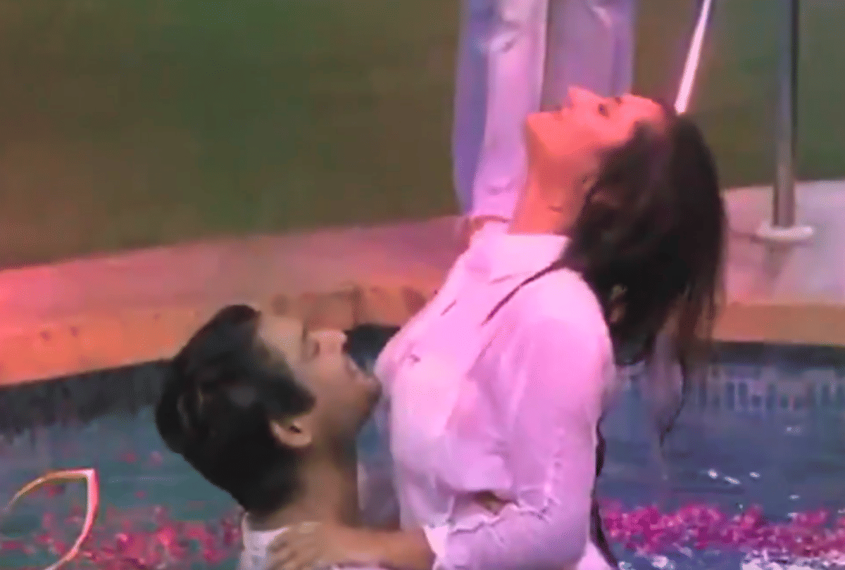 bigg boss 13 siddharth shukla and rashmi desai shoot romantic scene user reactions