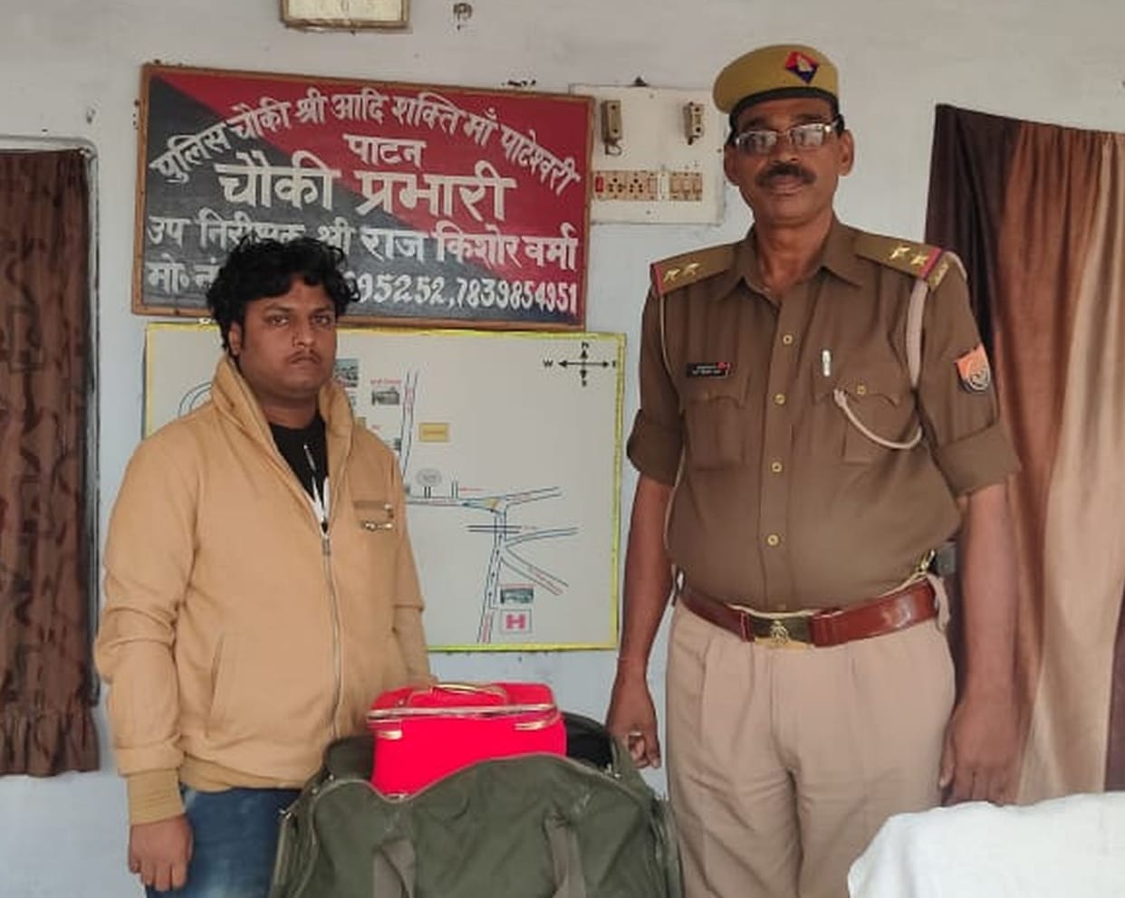 Ornaments found in unclaimed bags, police handed over to family