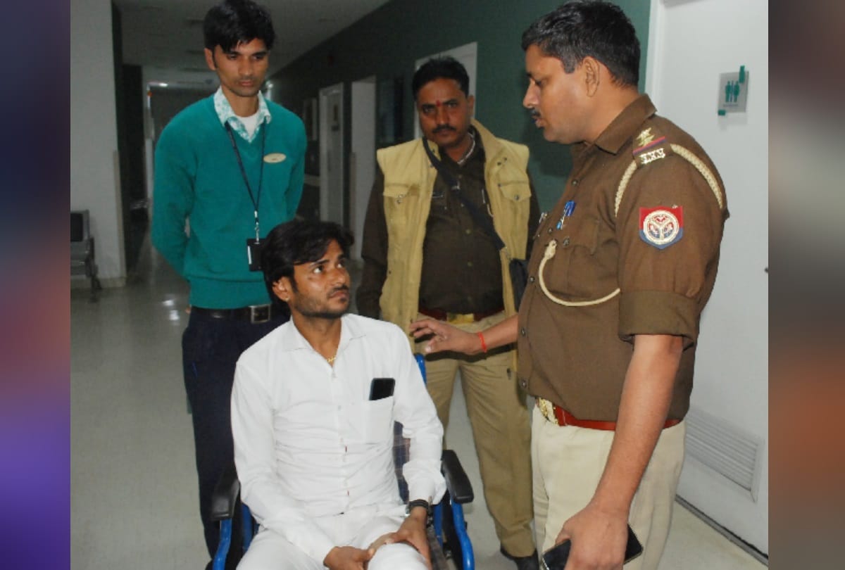 UP Hapur wedding shootout groom uncle dead six injured bride farewell in high police security photos