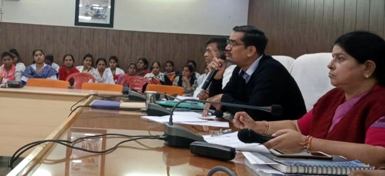 Meeting in colectret, kasganj
