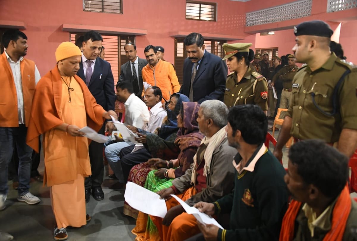 Chief Minister Yogi Adityanath Janata Darbar in Gorakhnath mandir
