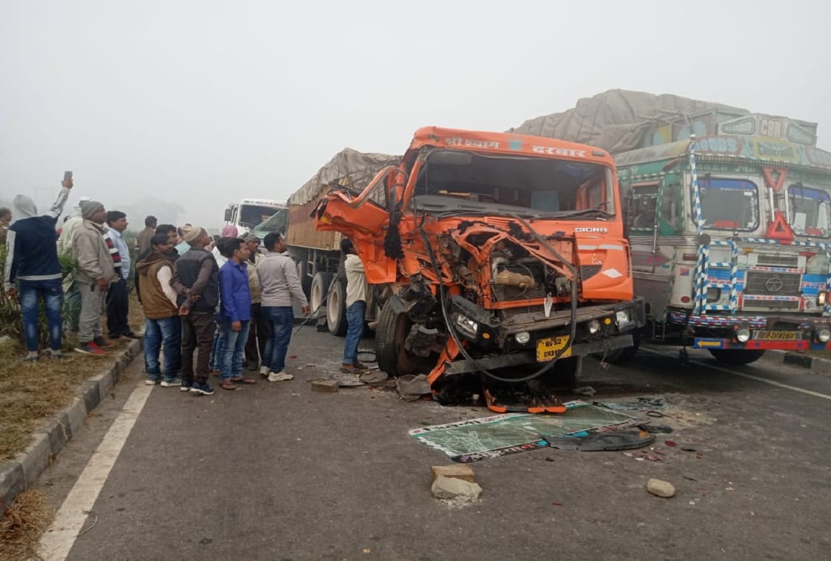 Many vehicles meet accident in Santkabirnagar due to heavy smog many injured