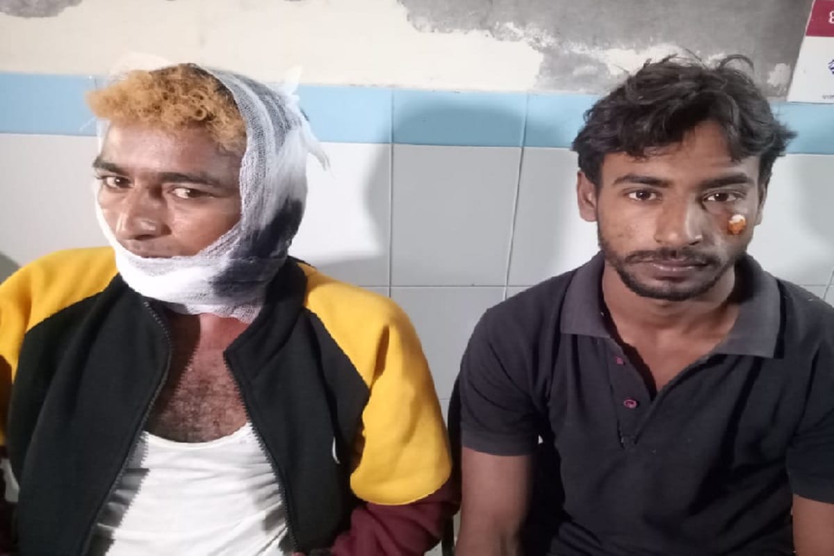 Elephants attacked on two men in kalagarh of bijnor district