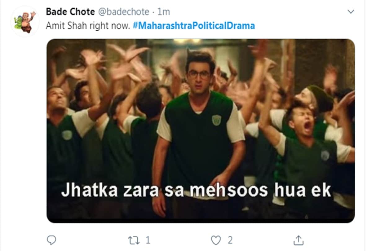 Resign Fadnavis Sharad Pawar to Amit shah Memes Viral on Maharashtra Political Drama