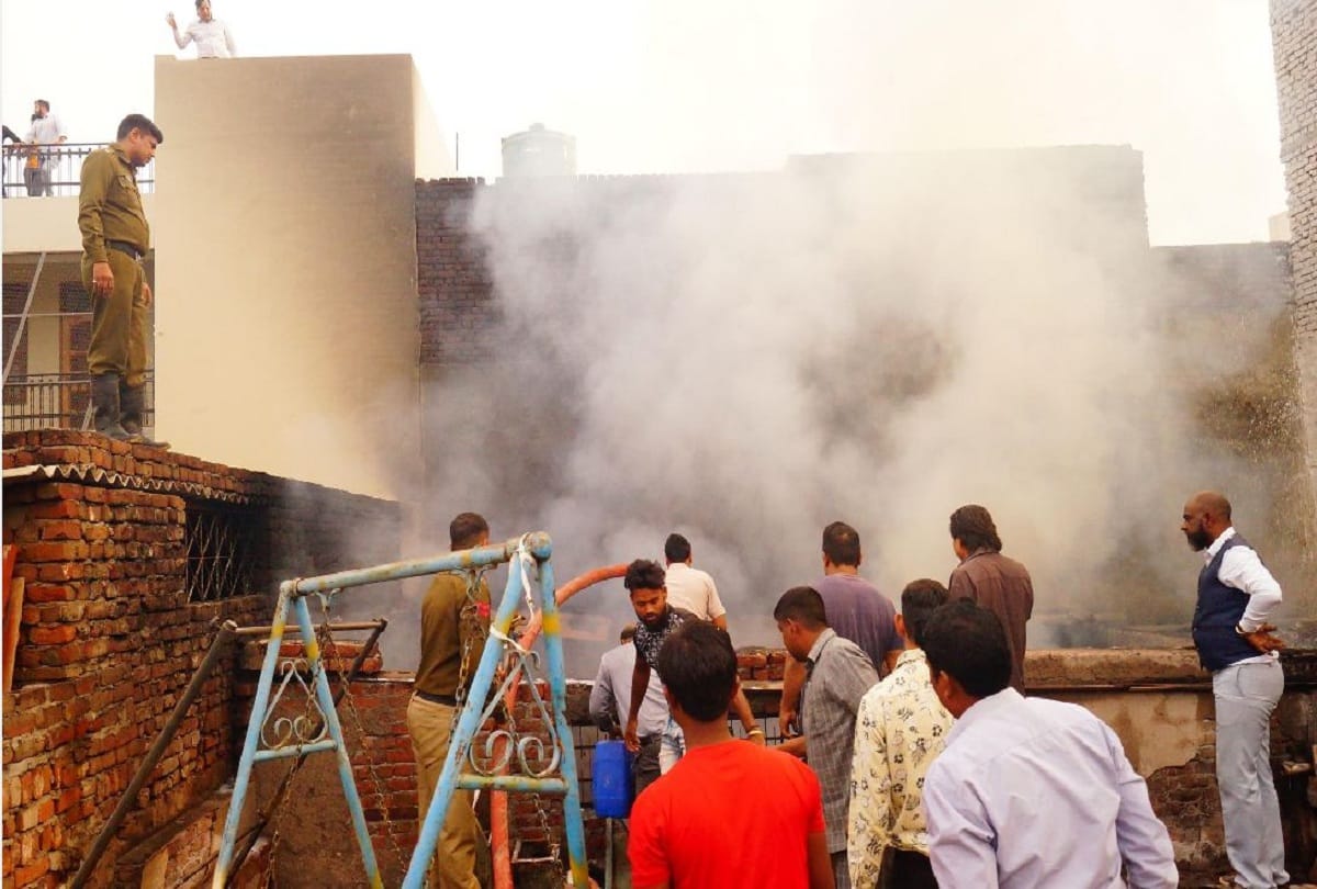 Workshop catches fire due to short circuit huge loss