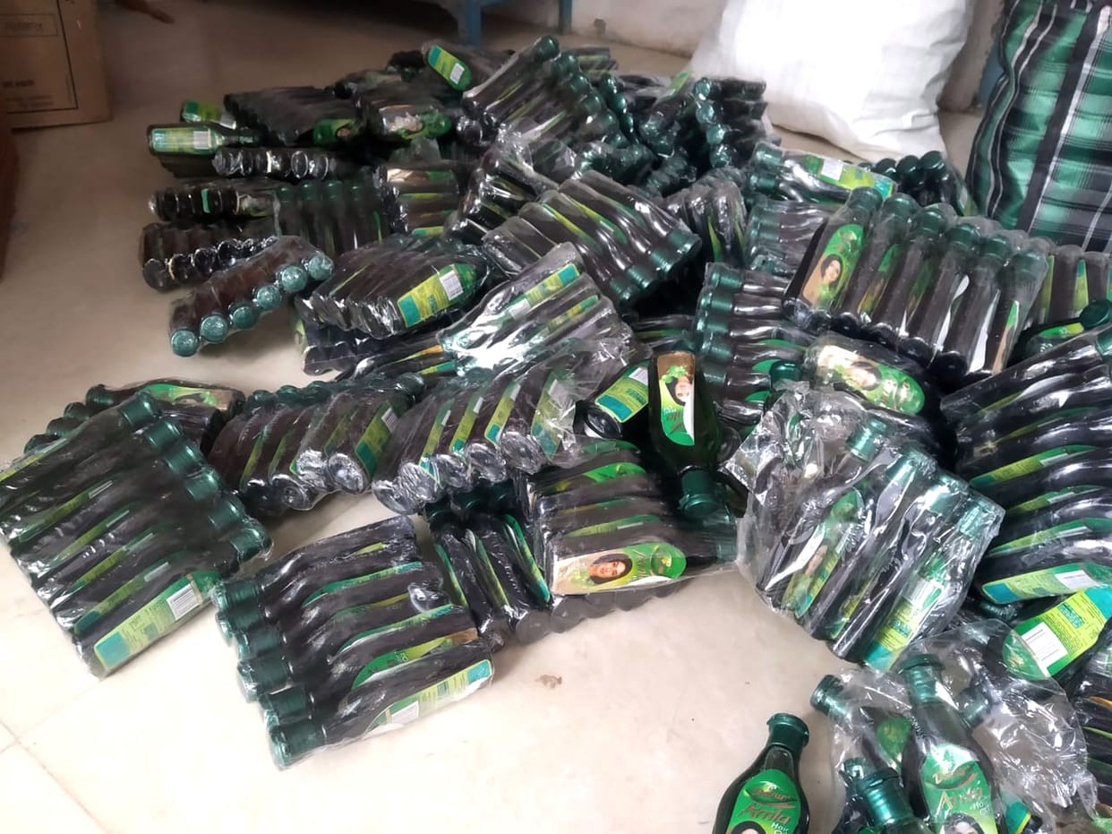 Dabur amala duplicate oil manufacture in aligarh