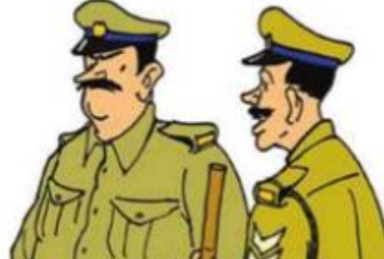 Action on policemen in Patiala of Punjab