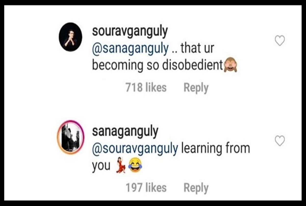Sourav Ganguly engages in funny banter with daughter Sana Ganguly