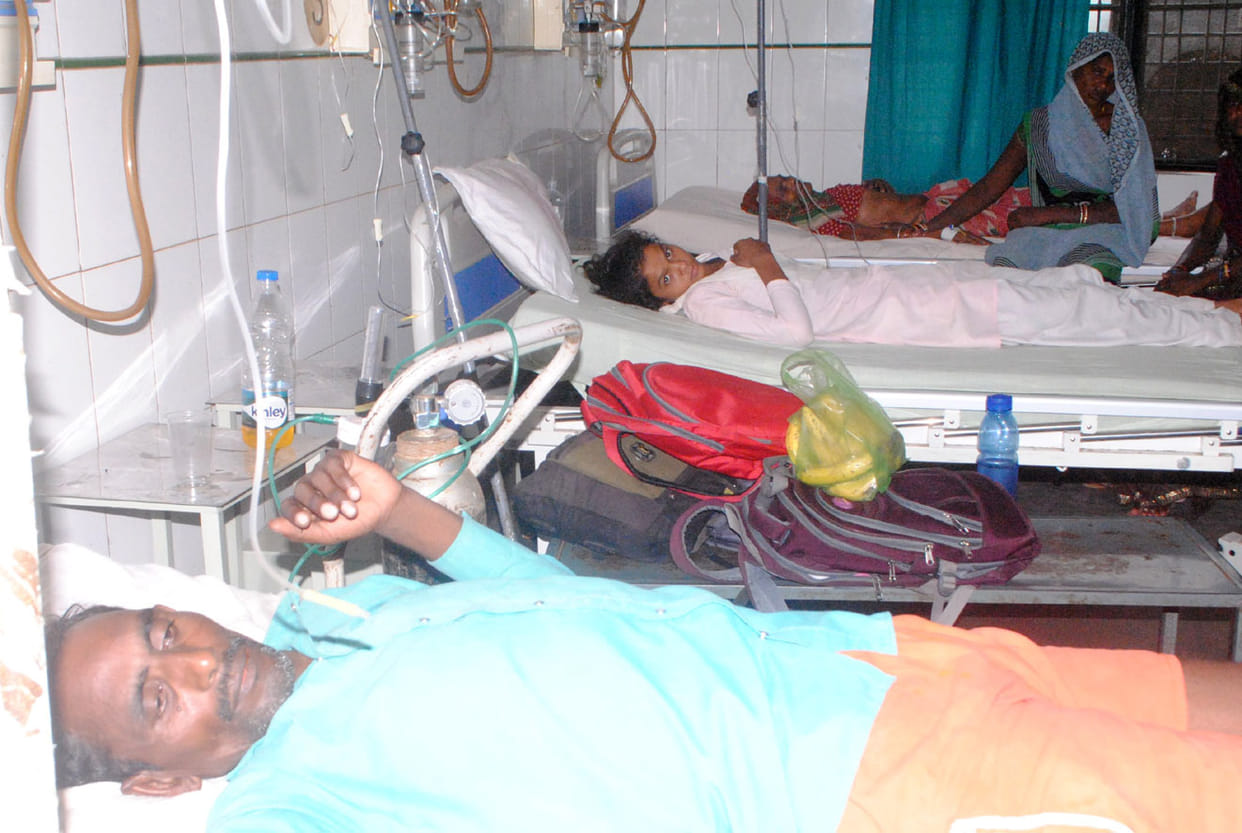 Fever patients getting admitted in hospitals due to changing weather