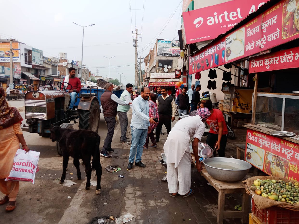 incroachment in market, mc runs campaign, ratia, fatehabad