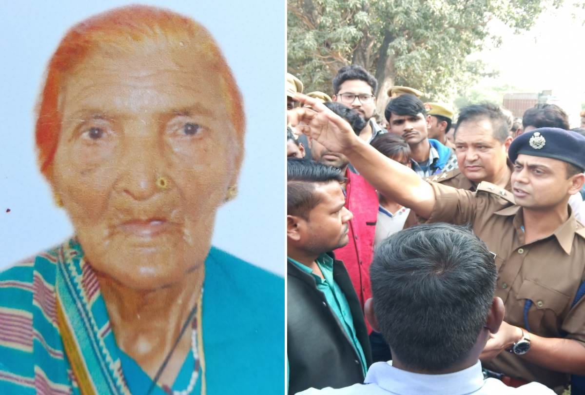 old lady died and her son-in-law injured in an accident in lucknow