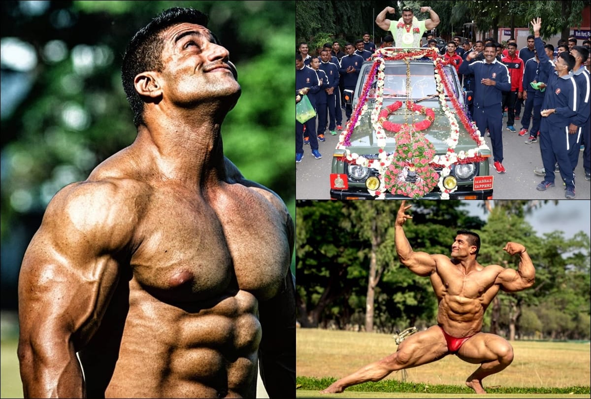 Indian army havildar anuj kumar of madras engineer wins 11th World Body Building Championship