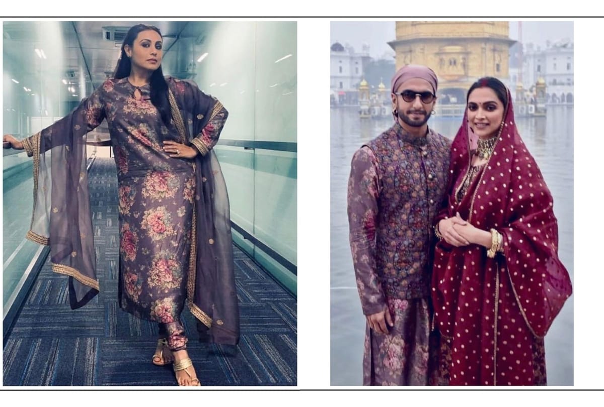 sabyasachi trolled for design same outfit for ranveer singh and rani mukharji