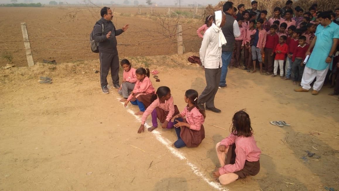 Anshu wins by running fastest in primary level