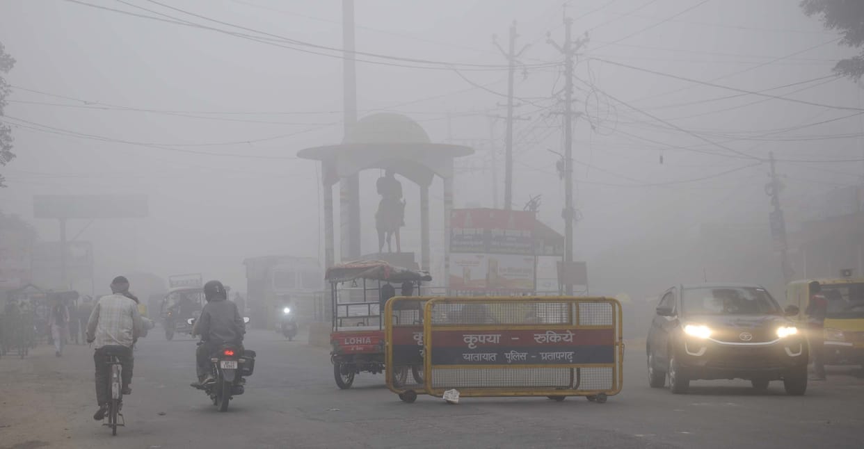 Fog knocked for the first time in Belha, saw Suryadev after 9 o'clock in the morning