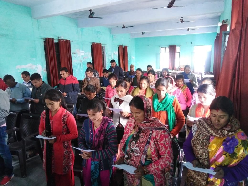 Pradhans and ward members of 236 villages took oath in the district