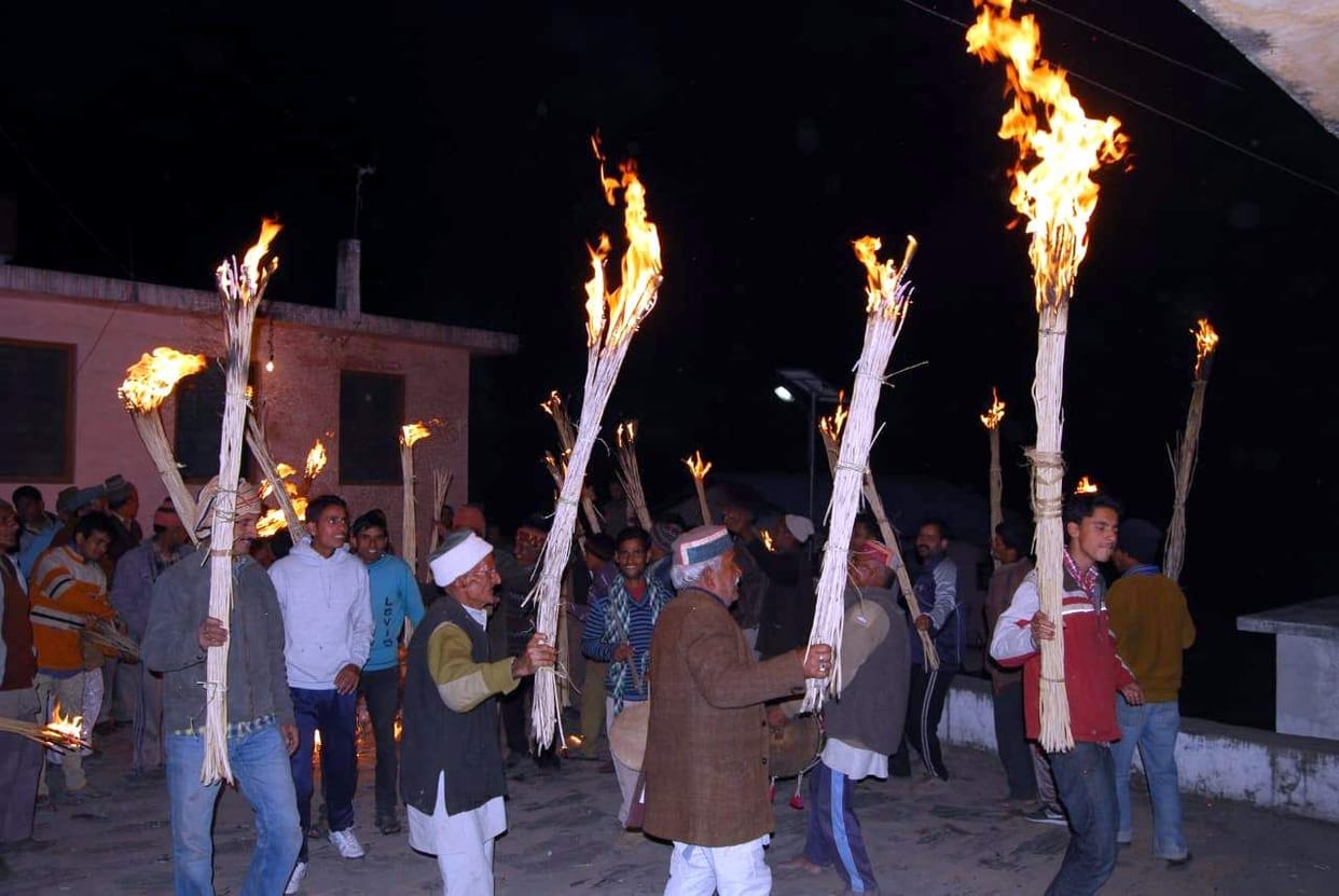 Panchayati courtyard scattered in folk culture