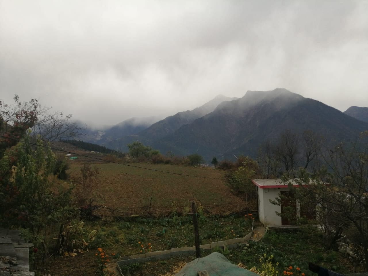 Snowfall in uttarakhand hilly area today, photos