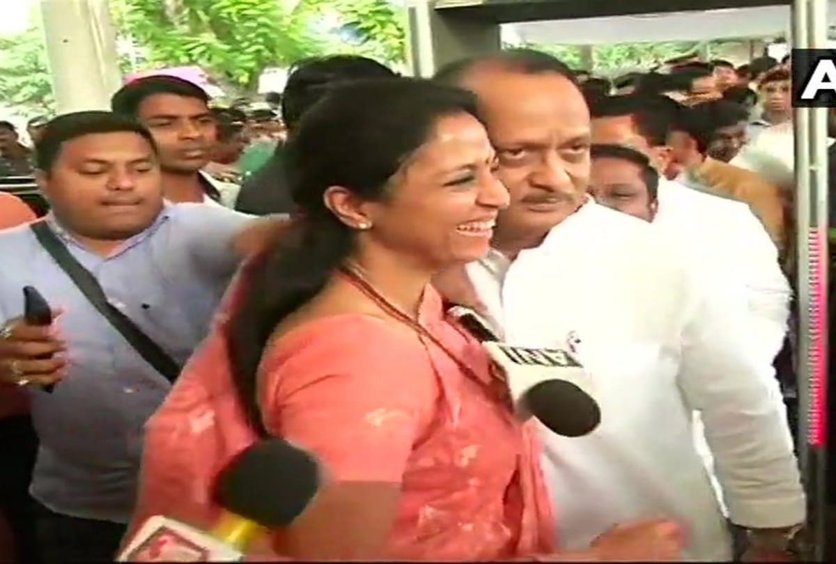 Maharashtra assembly session Supriya Sule hugged Ajit Pawar says Congratulations Dada