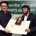 किरण रिजिजू ,बजरंग पूनिया