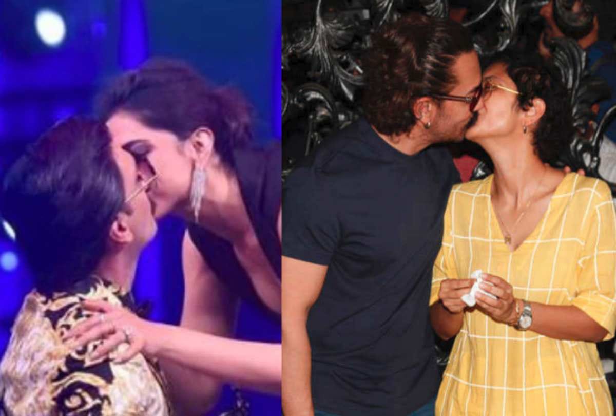 bollywood celebrities who kissed publicly like ranveer deepika