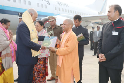 President ramnath kovind Reach Vrindavan Visits Banke Bihari Mandir