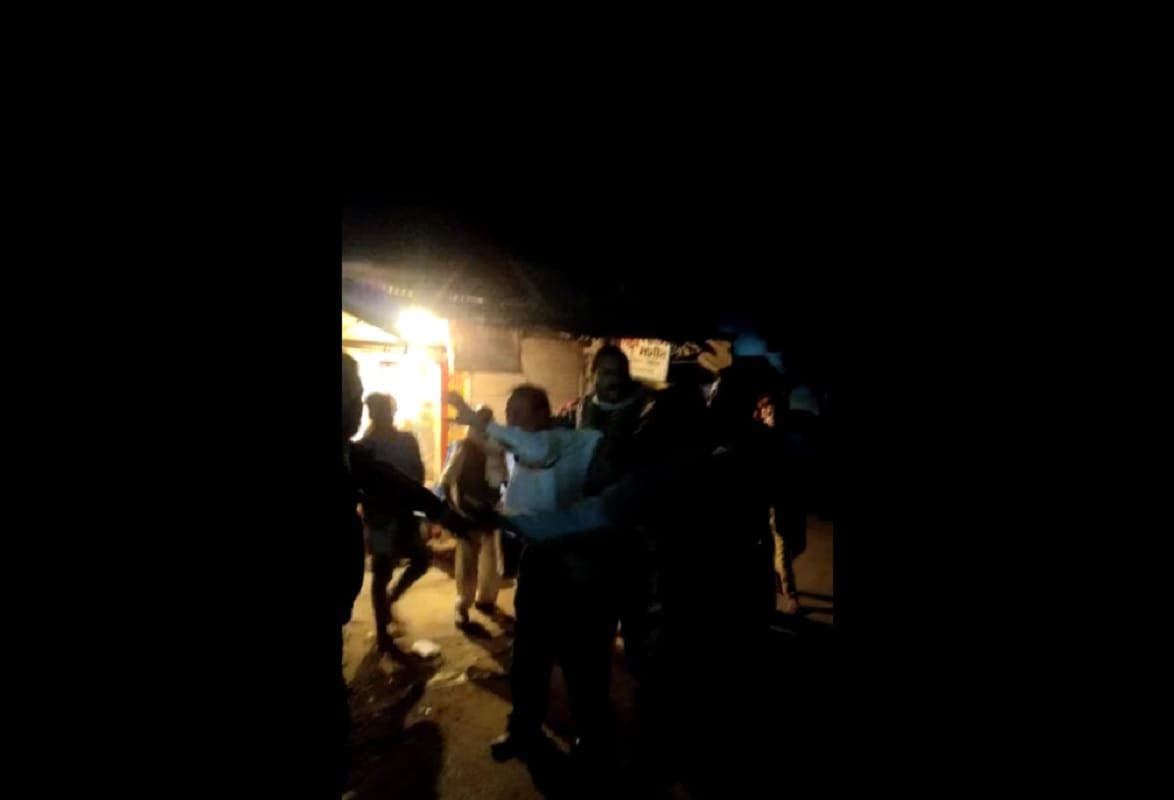 jai prakash nishad state minister son beat up a retired soldier in Deoria