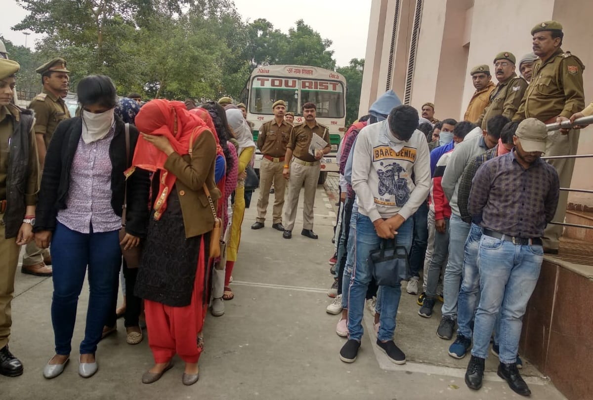 Noida fake call center busted in sector 6, 45 boys girls arrested fraud in flipkart amazon name