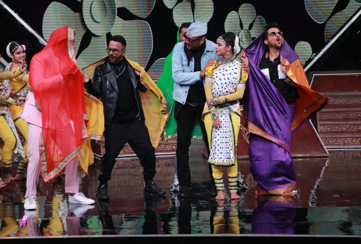 Jackie Shroff and Anil Kapoor bromance on the sets of Dance Plus 5