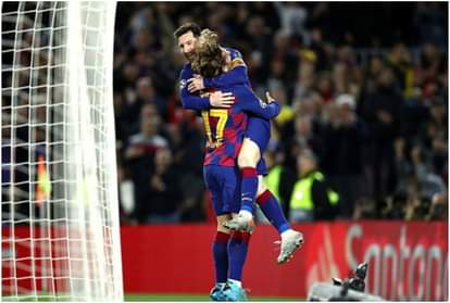 Champions League Lionel Messi scores in 700th match as Barcelona ease into last 16