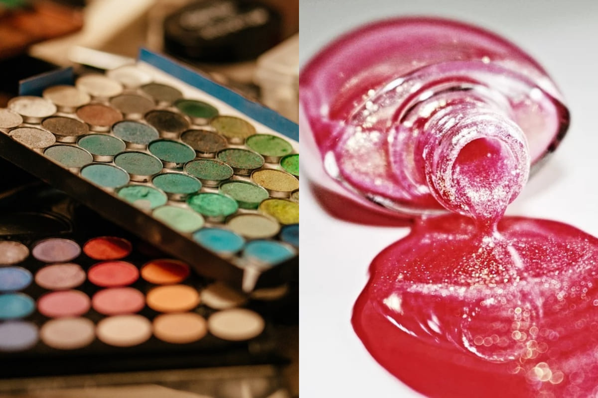 best DIY to make nailpolish with eye shadow at home