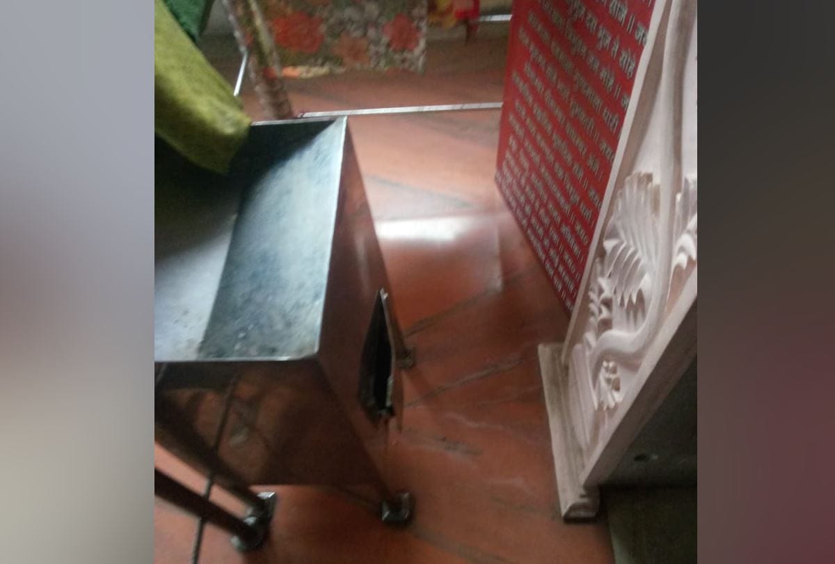 burglary in Hanuman temple Sundernagar in Mandi in Himachal Pradesh