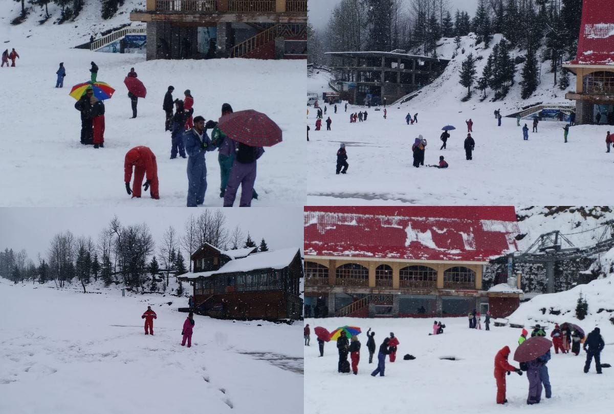 Fresh snowfall in Pangi Chamba Solang valley Sissu in Lahaul Spiti and Rohtang Pass in Himachal