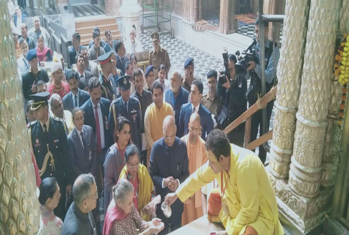 president ramnath kovind performed worship at banke bihari temple vrindavan
