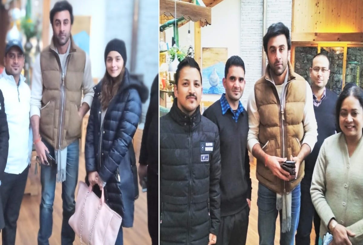 Ranbir kapoor and Alia Bhatt visited Manali Mall Road and have lunch in restaurant