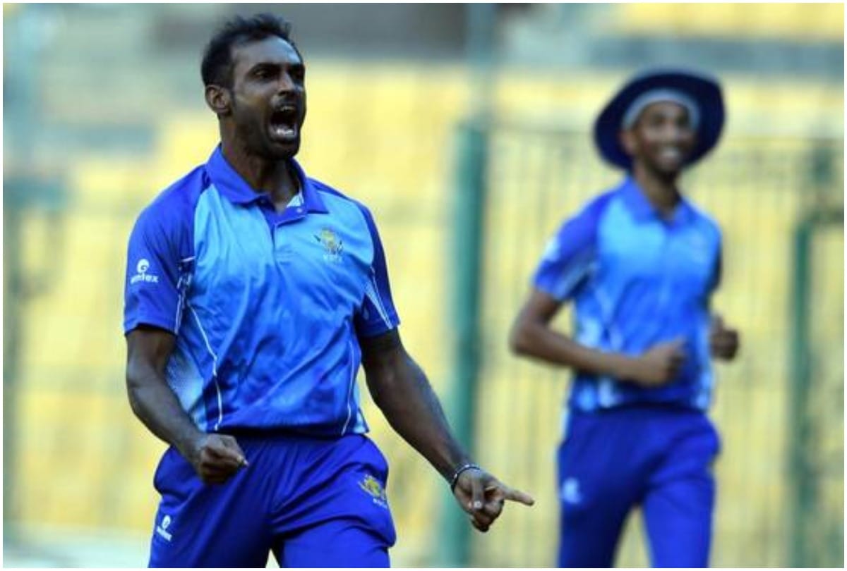 Abhimanyu Mithun take hat trick in syed mushtaq ali trophy against Hariyana