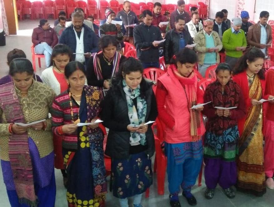 Block heads, sub-heads including BDC members took oath