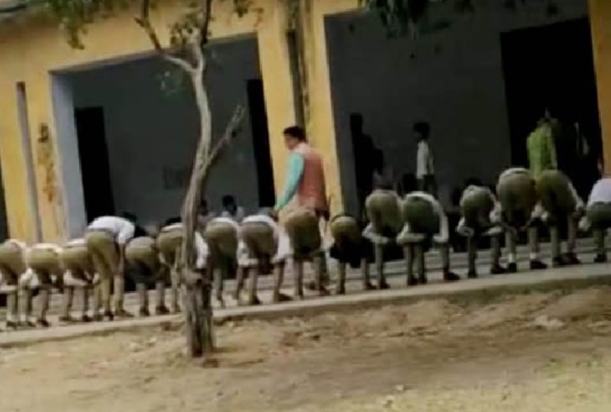 greater noida 100 students making noise in class punished made cock video viral teacher gets notice