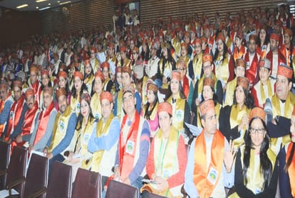 meritorious students swell with happiness by getting medals and degrees at HPU convocation