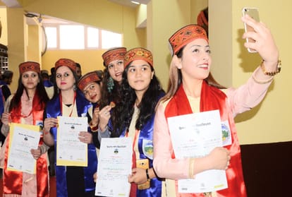 meritorious students swell with happiness by getting medals and degrees at HPU convocation