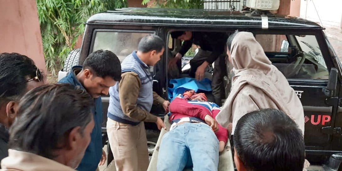 Two youth riding a bike injured due to vehicle collision