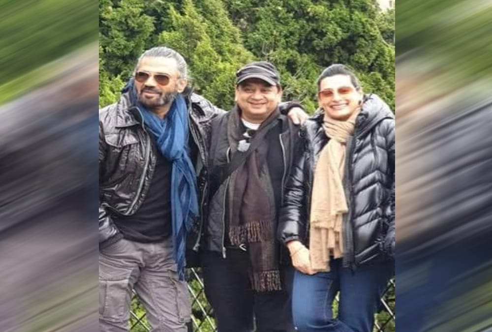 Actor Sunil Shetty Arrives Mussoorie with After Snowfall visuals