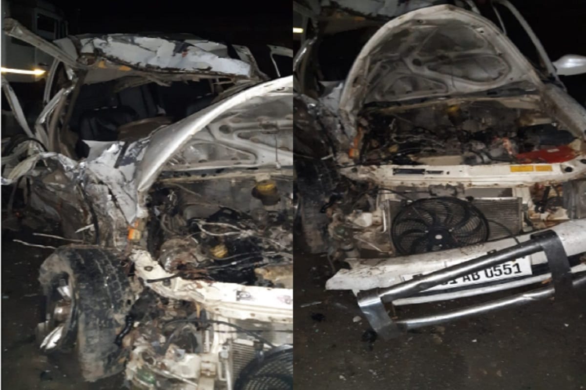 Husband Wife and son died and many injured in car accident at Muzaffarnagar city