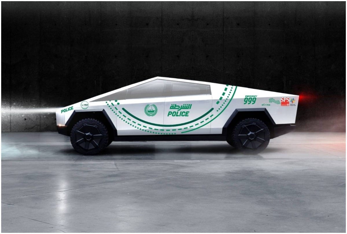 Tesla Cybertruck join Dubai Police fleet as crime fighting cars