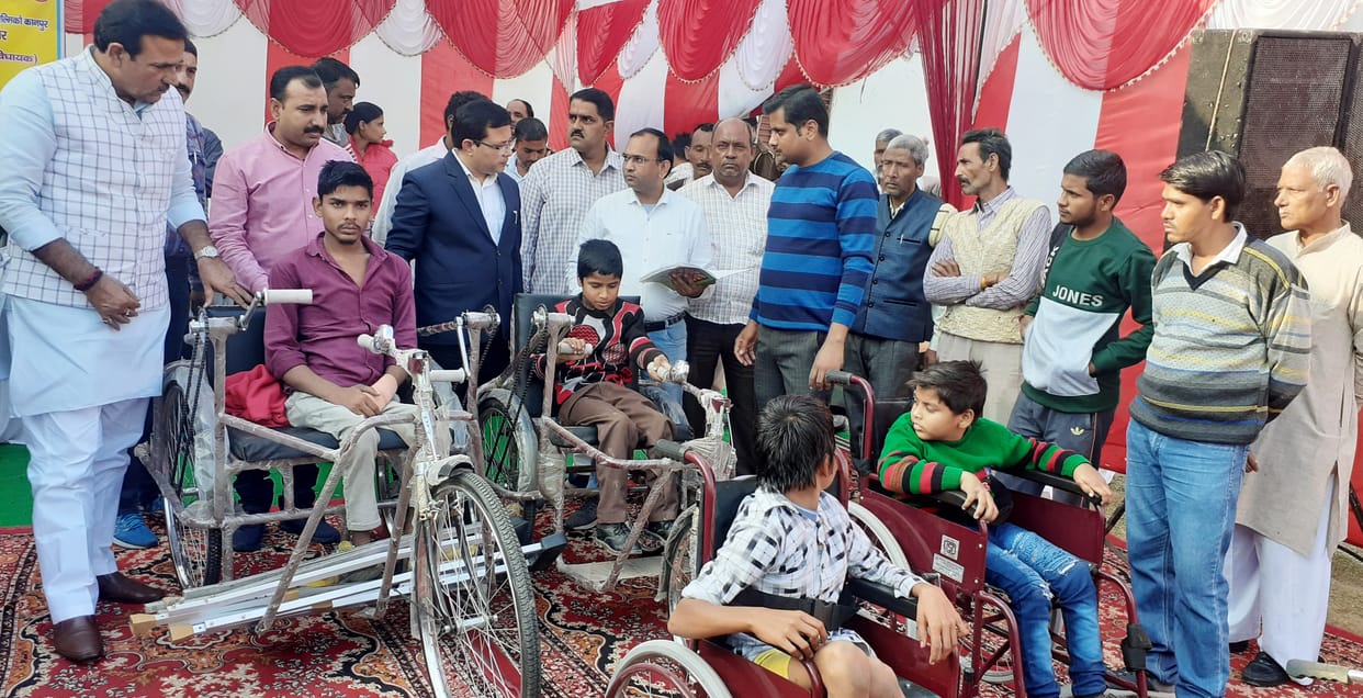 Accessories distributed to the differently-abled