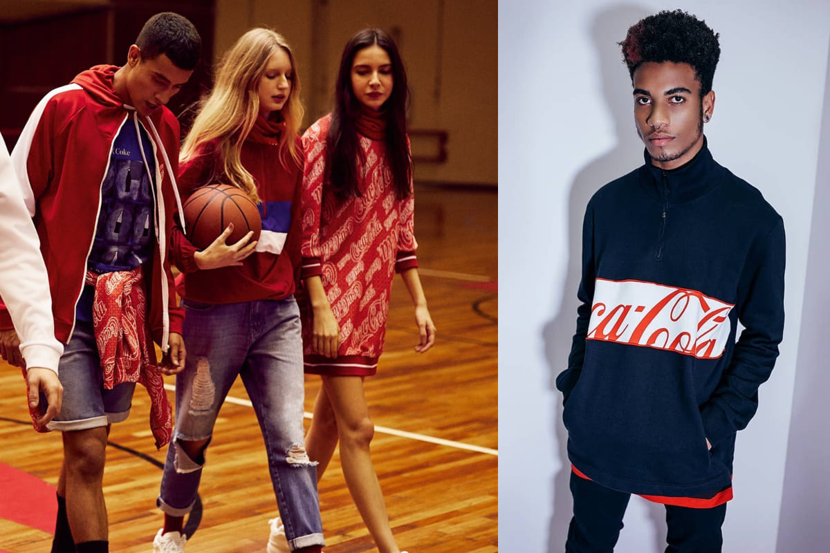 coca cola clothing includes recycled plastic bottles in clothes