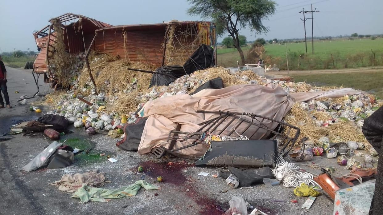 DCM entered into a standing container, driver killed