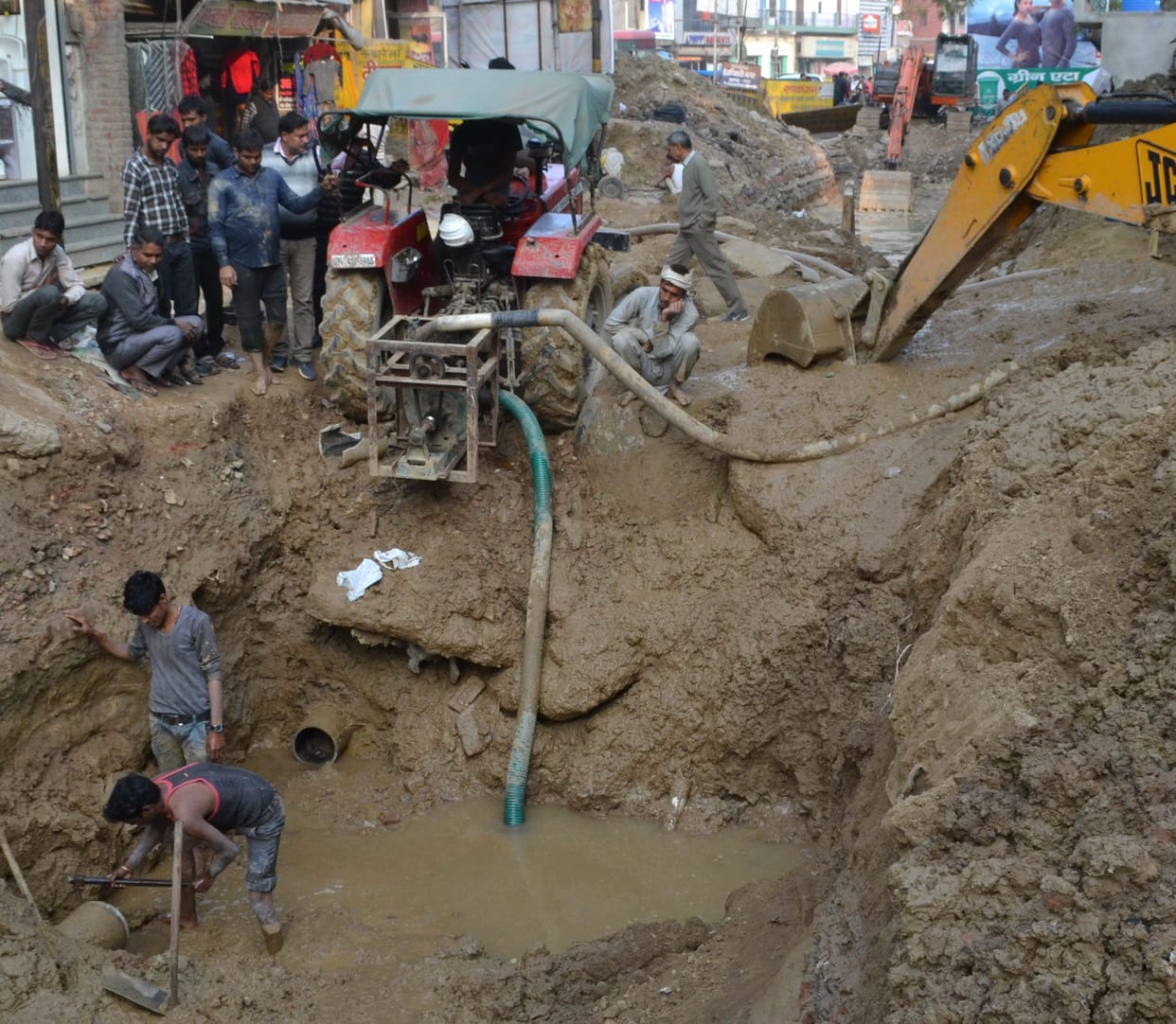 water suply, broked pipeline, etah